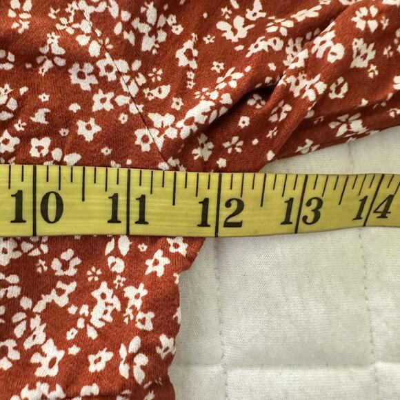 THE FISHERMANS DAUGHTER Womens Small Cropped Ballon Sleeve Cut Out Boho Chic - Picture 10 of 13